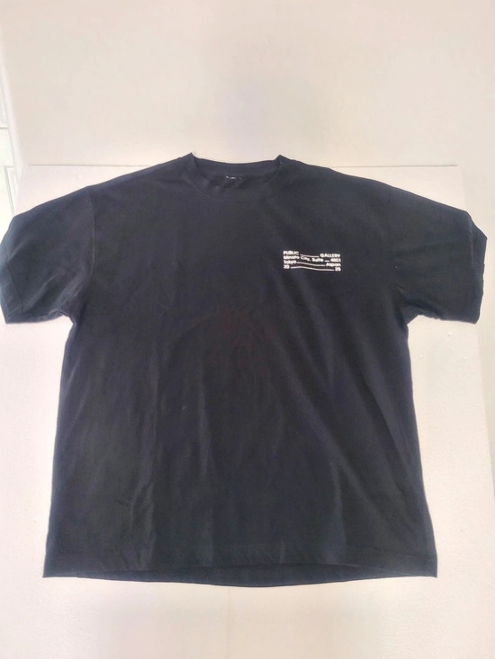 Vetements Public Gallery T-Shirt Black Cotton Short Sleeve T-Shirt